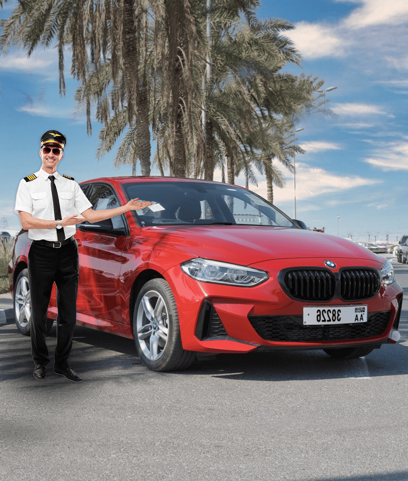 BMW 120I M Sport Version Red with Driver