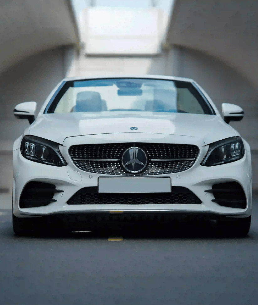 Mercedes C300 convertible 2022 White thumbnail 2