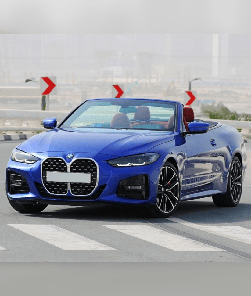 BMW 420i Convertible 2022 Blue thumbnail 4