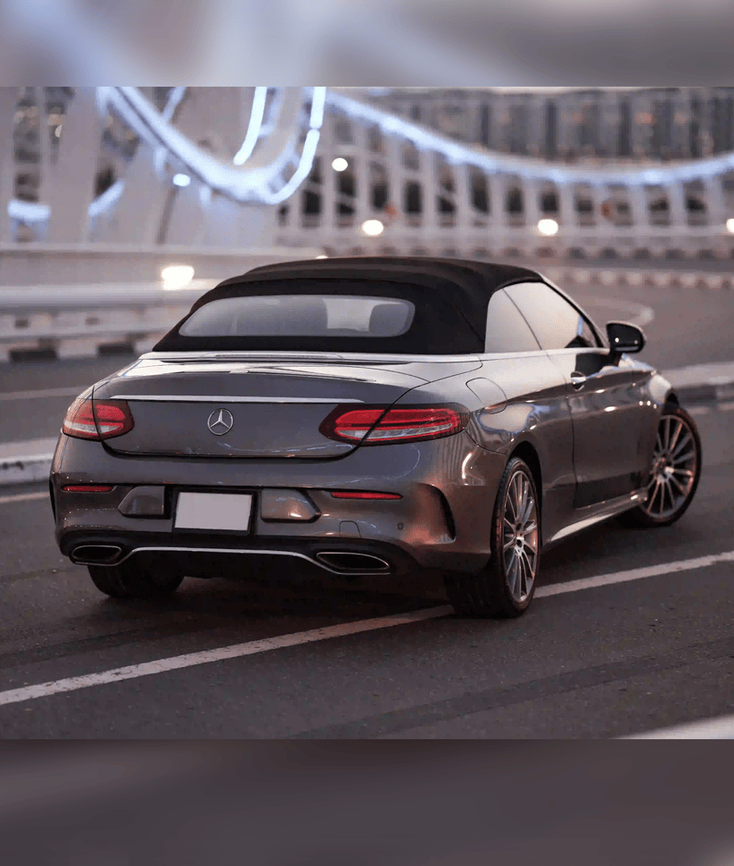 Mercedes C300 convertible 2022 Gray thumbnail 2