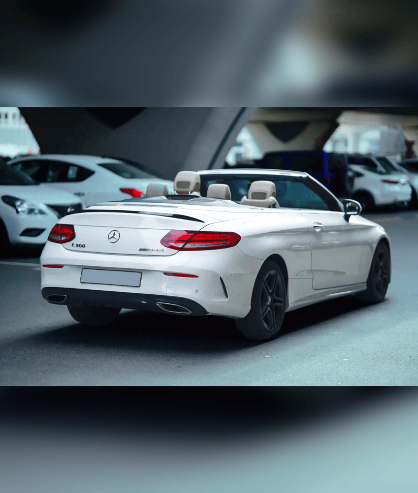 Mercedes C300 convertible 2022 White thumbnail 4